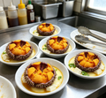 Fresh orange sea urchin roe in the natural shell