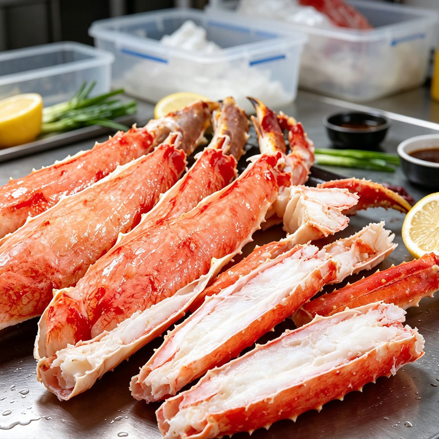 King crab, gently warmed