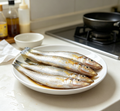 Fresh whole fish with bright silvery scales
