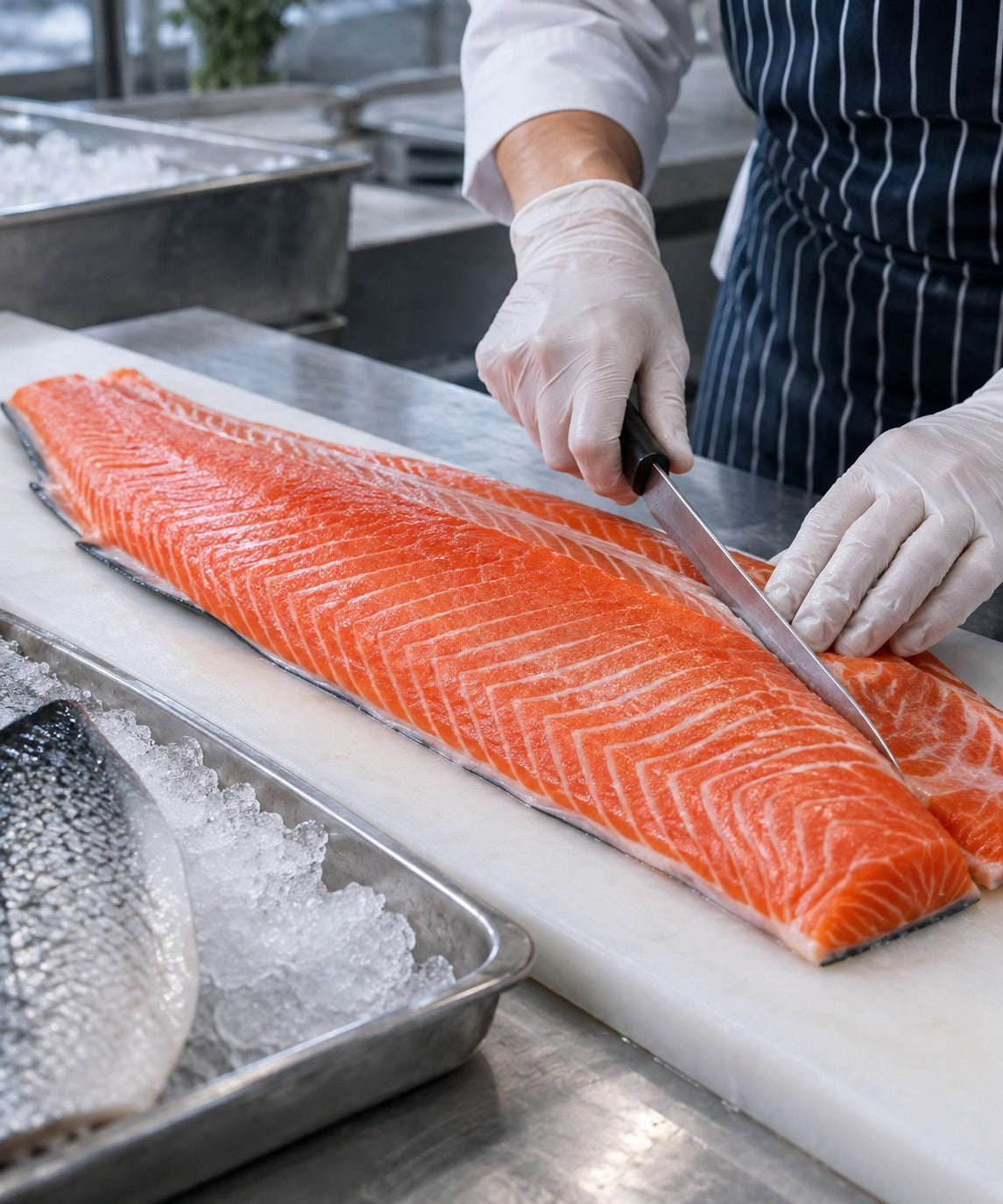 Salmon, flounder & king crab